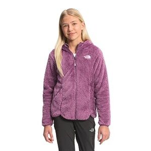 North‎ Face Girls Sauve OSO Hoodie Full Zip Jacket Fuzzy Purple 14/16